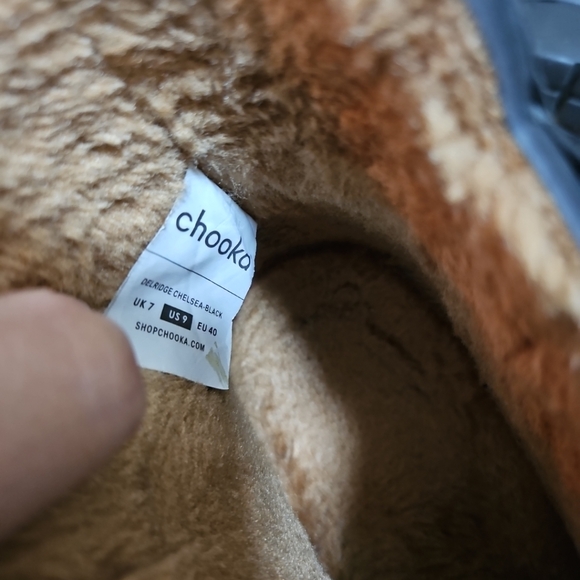 Chooka Delridge Chelsea Women's Waterproof Boots Lined Plush Bootie Sz US9 Black - Picture 6 of 7